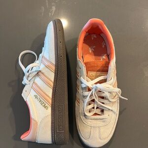 Adidas Cream and Orange Sneakers